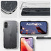 Spigen Liquid Crystal iPhone 16 Case - Clear Glitter - Cell phone cases and covers<<<HurtelXML