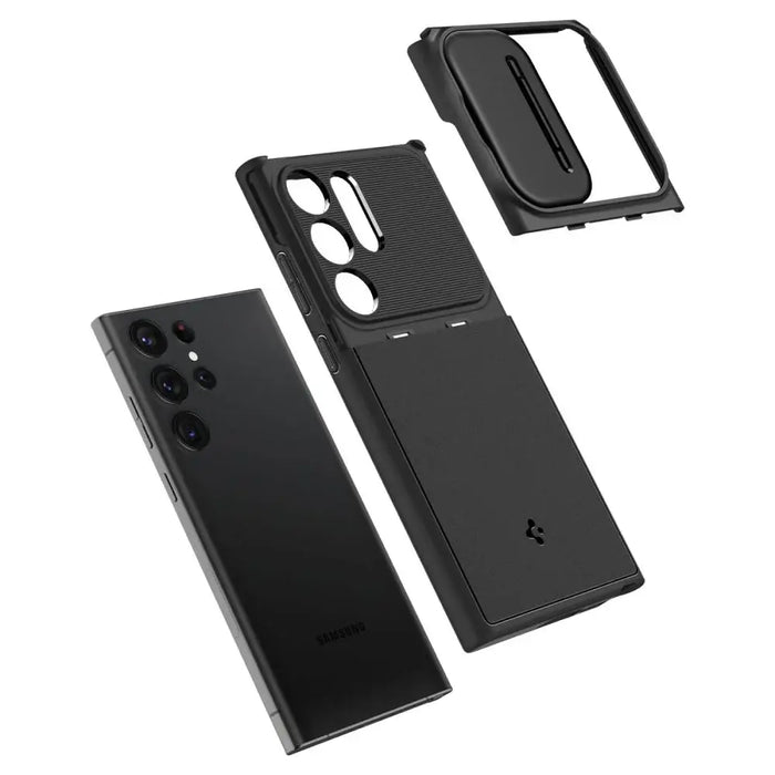 Spigen Optik Armor Case for Samsung Galaxy S23 Ultra - Black - Cell phone cases and covers<<<HurtelXML
