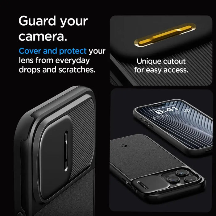 Spigen Optik Armor Mag Case with MagSafe for iPhone 15 Pro Max - Black - Cell phone cases and covers<<<HurtelXML