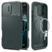 Spigen Optik Armor Mag Case with MagSafe for iPhone 16 Pro Max - Green - Cell phone cases and covers<<<HurtelXML