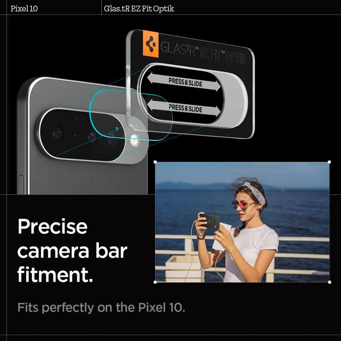 Spigen Optik Glas.tR Camera Protector 2-pack for Google Pixel 10 - Transparent - Cell phone tempered glass<<<HurtelXML