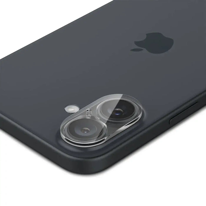 Spigen Optik Glas.tR tempered glass for iPhone 16 / 16 Plus camera - transparent (2 pcs.) - Cell phone tempered