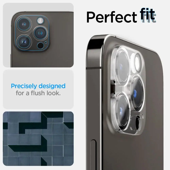 Spigen Optik.tR Camera Protector for iPhone 14 Pro / 14 Pro Max - Transparent 2 pcs. - Cell phone tempered