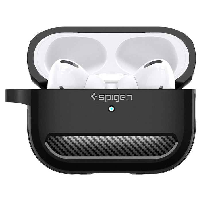 Spigen Rugged Armor Case for Apple AirPods Pro 1 / 2 - Matte Black - Cell phone cases and covers<<<HurtelXML
