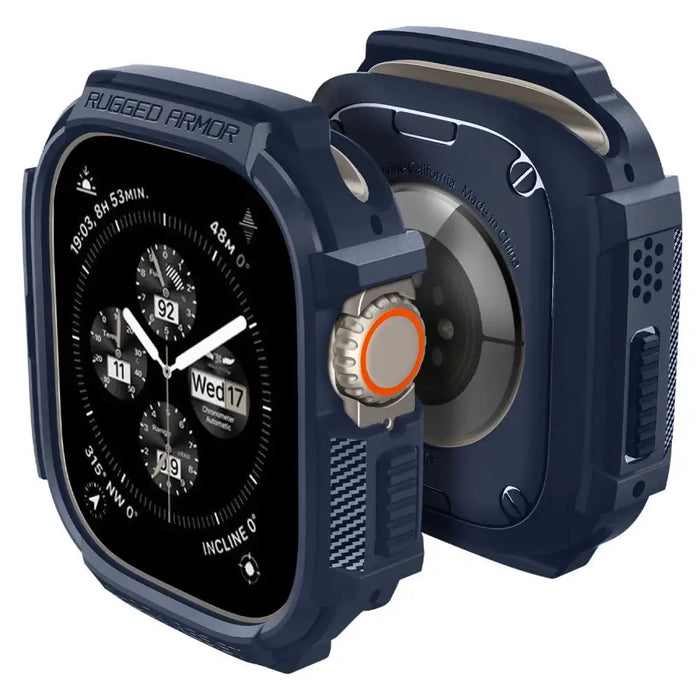 Spigen Rugged Armor Case for Apple Watch Ultra 1 / 2 (49mm) - Navy Blue - Smartwatch straps and cases<<<HurtelXML