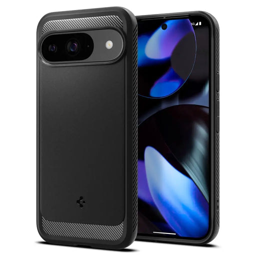 Spigen Rugged Armor Case for Google Pixel 9 / 9 Pro - Black - Cell phone cases and covers<<<HurtelXML