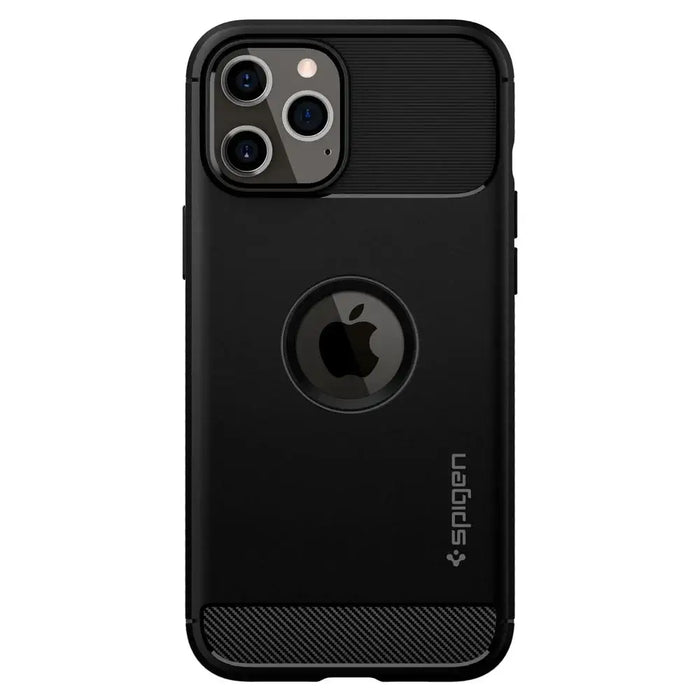 Spigen Rugged Armor Case for iPhone 12 / iPhone 12 Pro - Matte Black - Cell phone cases and covers<<<HurtelXML