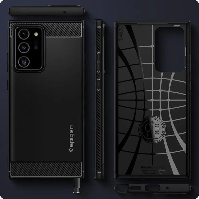 Spigen Rugged Armor Case for Samsung Galaxy Note 20 Ultra - Matte Black - Cell phone cases and covers<<<HurtelXML