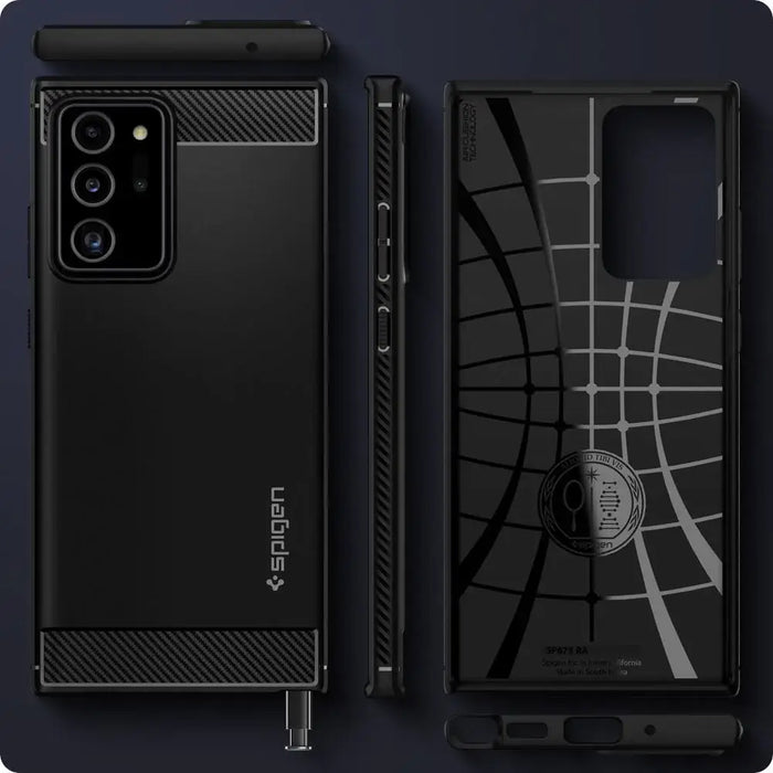 Spigen Rugged Armor Case for Samsung Galaxy Note 20 Ultra - Matte Black - Cell phone cases and covers<<<HurtelXML