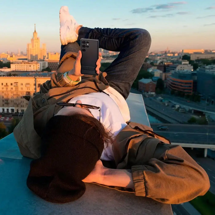 Spigen Rugged Armor Case for Samsung Galaxy S23 Ultra - Matte Black - Cell phone cases and covers<<<HurtelXML