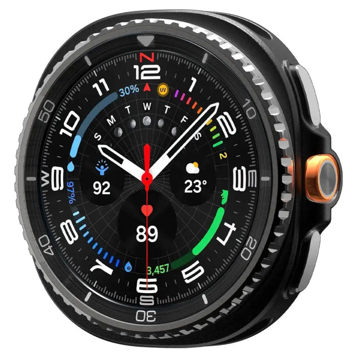 Spigen Rugged Armor Case for Samsung Galaxy Watch 8 Classic 46mm - Matte Black - Cell phone cases and covers<<<HurtelXML
