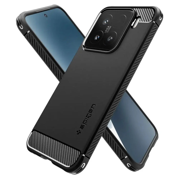 Spigen Rugged Armor case for Xiaomi 15 - matte black - Cell phone cases and covers<<<HurtelXML