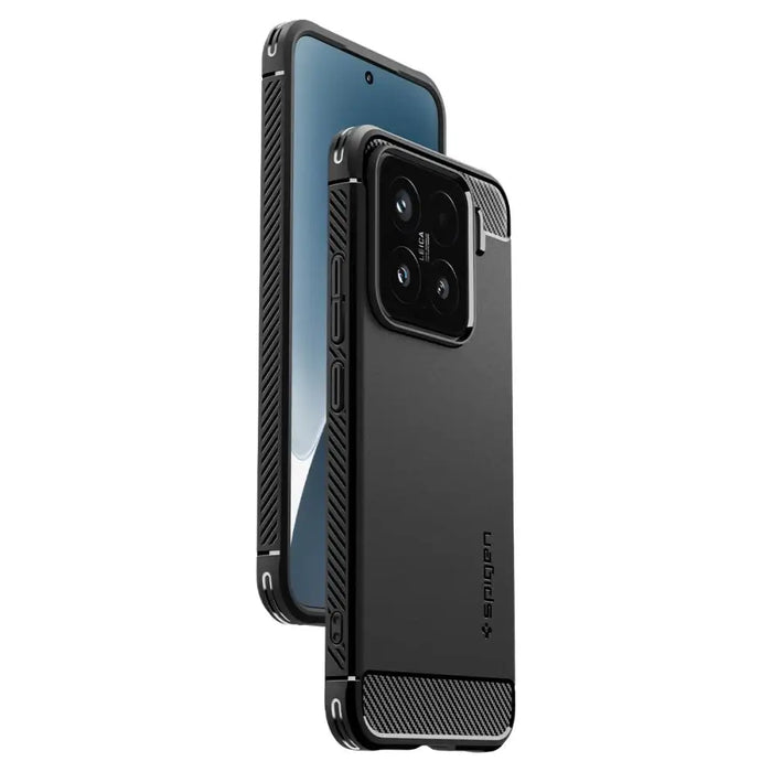 Spigen Rugged Armor case for Xiaomi 15 - matte black - Cell phone cases and covers<<<HurtelXML