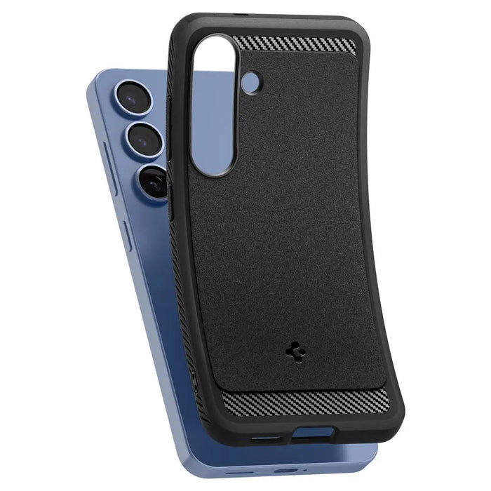 Spigen Rugged Armor Mag MagSafe Case for Samsung Galaxy S25 - Matte Black - Cell phone cases and covers<<<HurtelXML