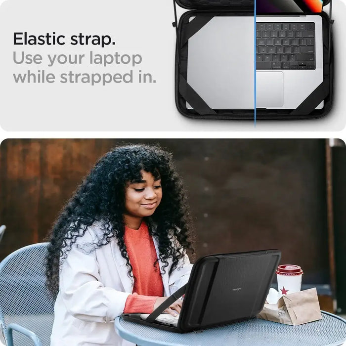 Spigen Rugged Armor Pouch Pro for 13-14’’ Laptop - Black - Cell phone cases and covers<<<HurtelXML
