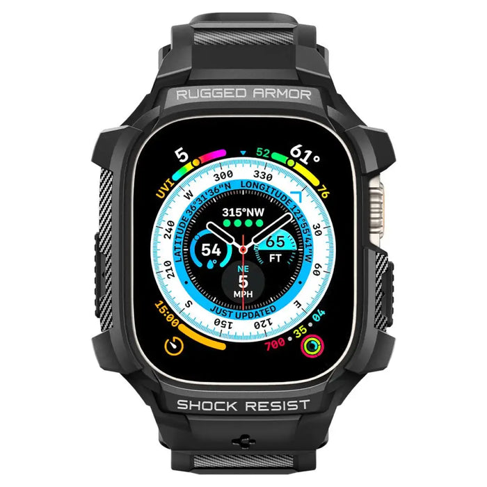 Spigen Rugged Armor Pro Apple Watch Ultra (49mm) Strap Case - Black - Cell phone cases and covers<<<HurtelXML