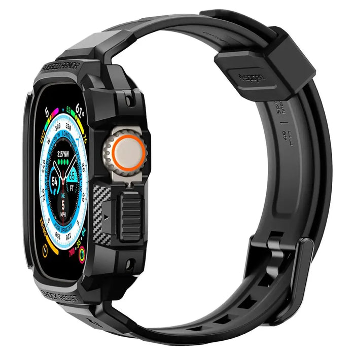 Spigen Rugged Armor Pro Apple Watch Ultra (49mm) Strap Case - Black - Cell phone cases and covers<<<HurtelXML