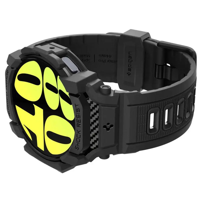 Spigen Rugged Armor Pro Case with Strap for Samsung Galaxy Watch 7 (40mm) - Black - Cell phone cases
