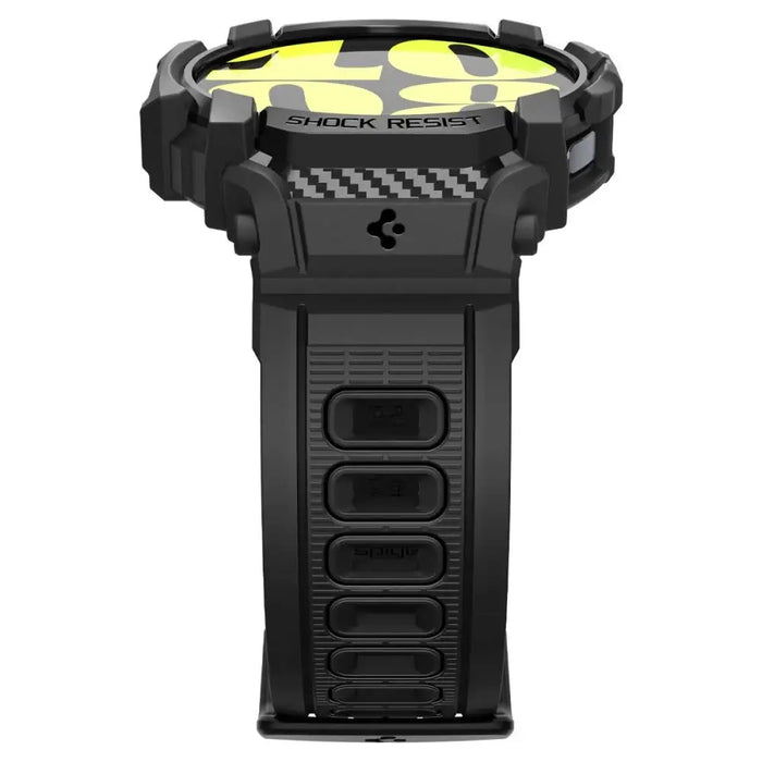 Spigen Rugged Armor Pro Case with Strap for Samsung Galaxy Watch 7 (44mm) - Black - Cell phone cases