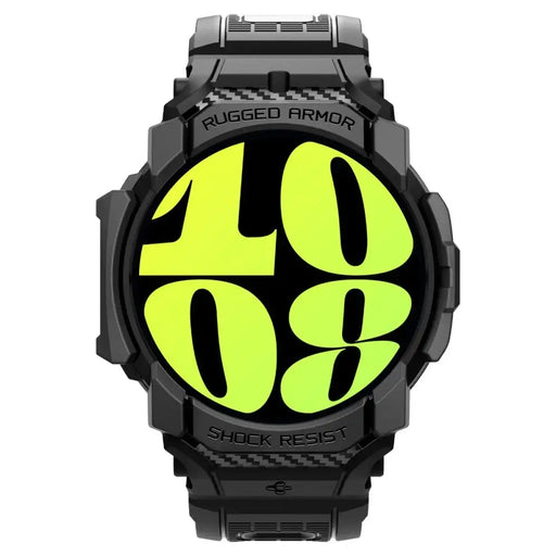 Spigen Rugged Armor Pro Case with Strap for Samsung Galaxy Watch 7 (44mm) - Black - Cell phone cases