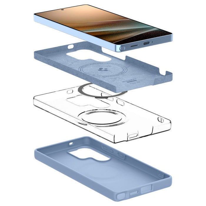 Spigen Silicone Fit Mag Case for Samsung Galaxy S25 Ultra - Blue - Cell phone cases and covers<<<HurtelXML
