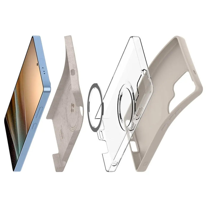 Spigen Silicone Fit Mag case for Samsung Galaxy S25Ultra - titanium - Cell phone cases and covers<<<HurtelXML