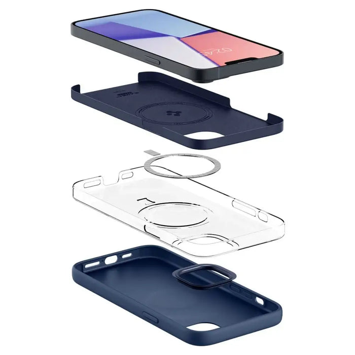 Spigen Silicone Fit Mag Case with MagSafe for iPhone 14 Plus - Blue - Cell phone cases and covers<<<HurtelXML
