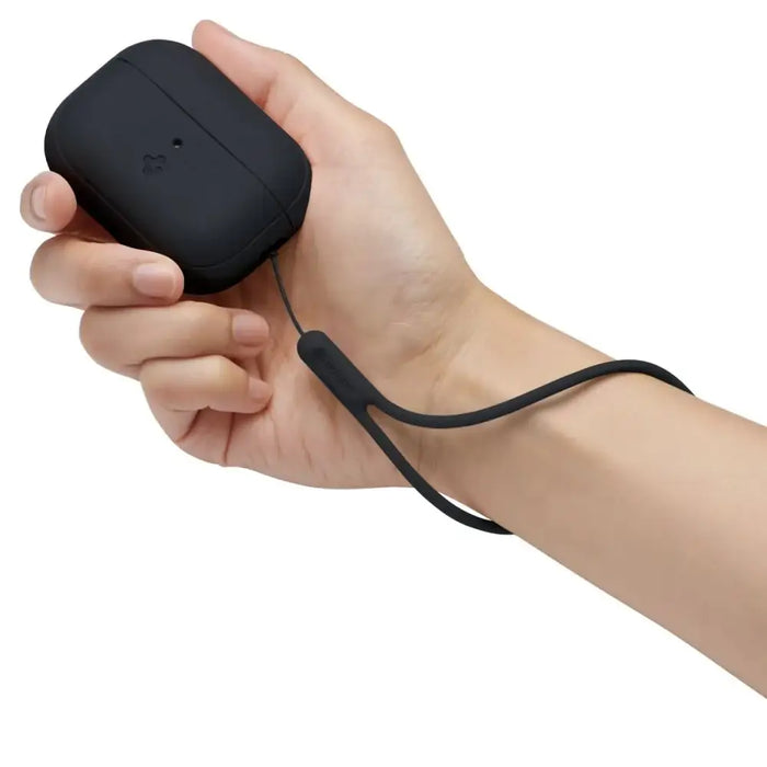 Spigen Silicone Fit Strap Case for Apple AirPods Pro 1 / 2 - Black - Cell phone cases and covers<<<HurtelXML