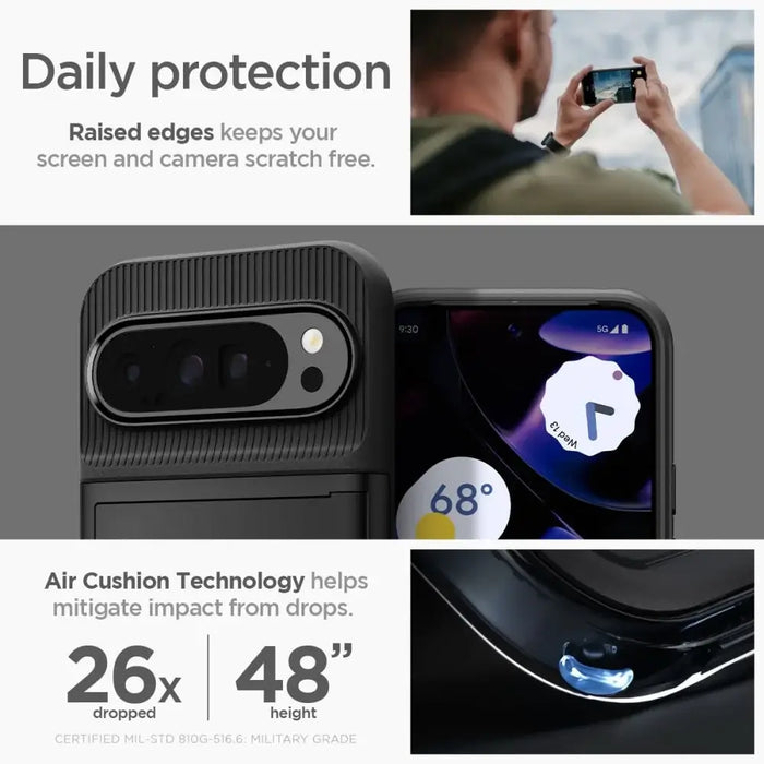 Spigen Slim Armor CS Case for Google Pixel 9 Pro XL - Black - Cell phone cases and covers<<<HurtelXML