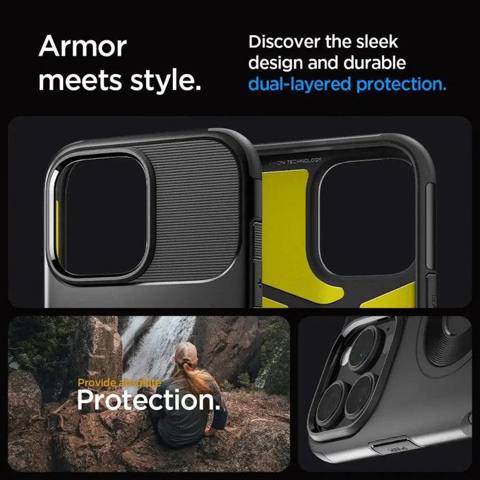 Spigen Slim Armor MagSafe Case for iPhone 16 Pro Max - Black - Cell phone cases and covers<<<HurtelXML