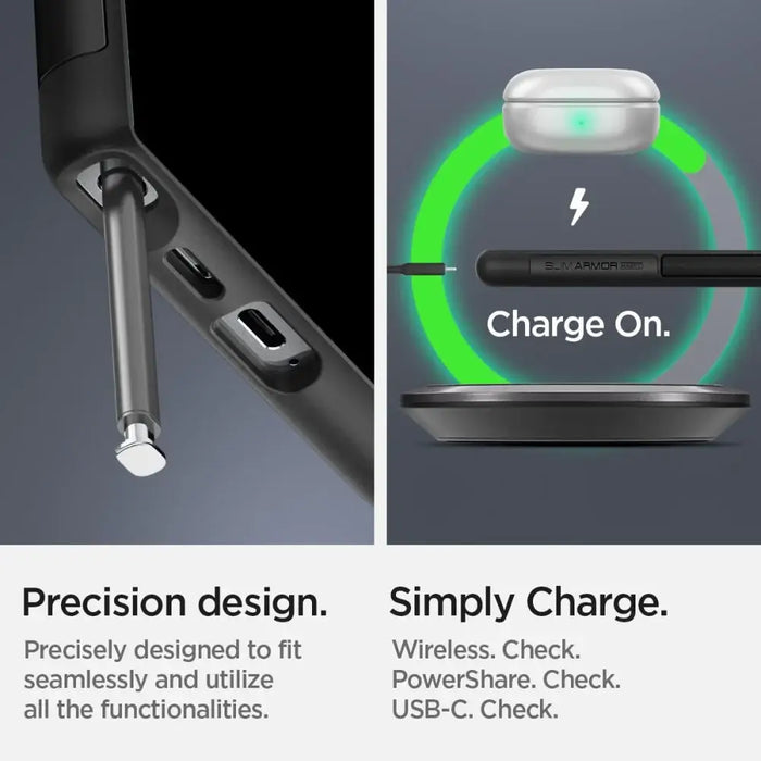 Spigen Slim Armor MagSafe Case for Samsung Galaxy S24 Ultra - Black - Cell phone cases and covers<<<HurtelXML