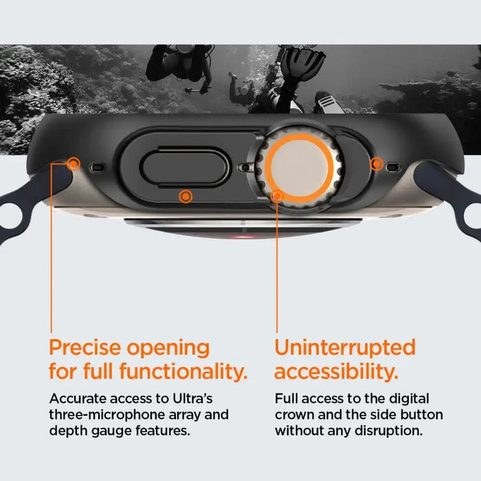 Spigen Thin Fit Case for Apple Watch Ultra (49mm) - Black - Smartwatch straps and cases<<<HurtelXML