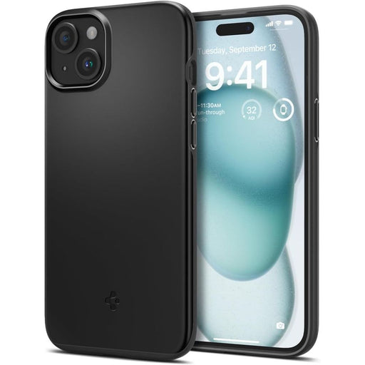 Spigen Thin Fit iPhone 15 Case - Black - Cell phone cases and covers<<<HurtelXML
