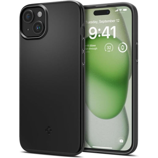 Spigen Thin Fit iPhone 15 Plus Case - Black - Cell phone cases and covers<<<HurtelXML