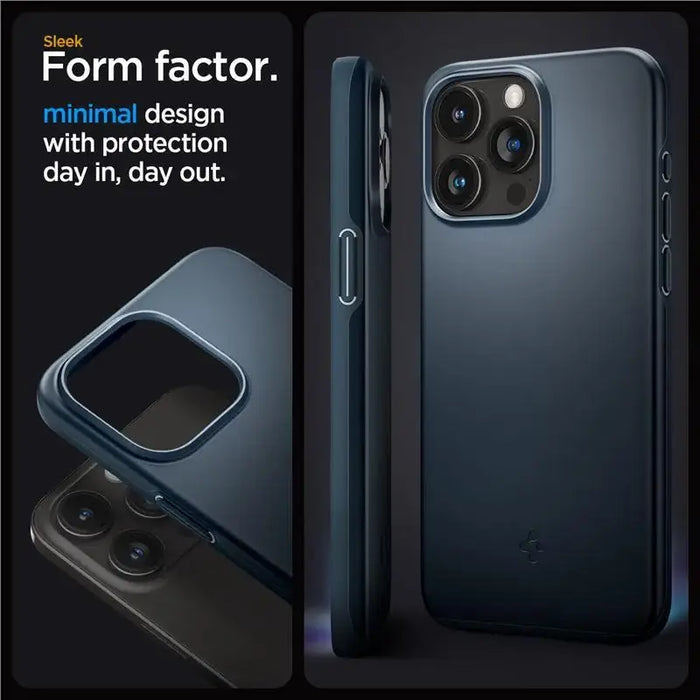 Spigen Thin Fit iPhone 15 Pro Case - Navy Blue - Cell phone cases and covers<<<HurtelXML