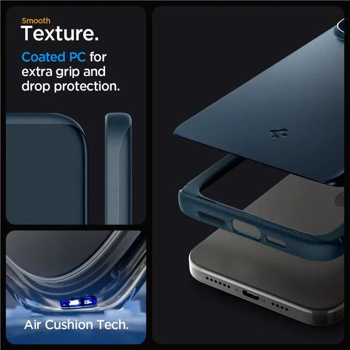 Spigen Thin Fit iPhone 15 Pro Case - Navy Blue - Cell phone cases and covers<<<HurtelXML