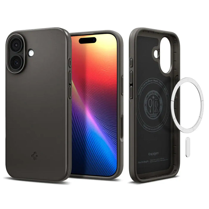 Spigen Thin Fit MagSafe Case for iPhone 17 - Gray - Cell phone cases and covers<<<HurtelXML