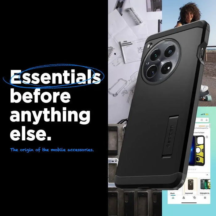 Spigen Tough Armor case for OnePlus 12 - black - Cell phone cases and covers<<<HurtelXML