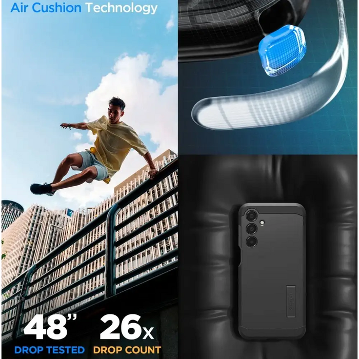 Spigen Tough Armor case for Samsung Galaxy A16 4G / 5G - black - Cell phone cases and covers<<<HurtelXML
