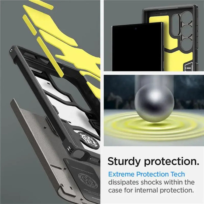 Spigen Tough Armor Case for Samsung Galaxy S24 Ultra - Metallic Gray - Cell phone cases and covers<<<HurtelXML