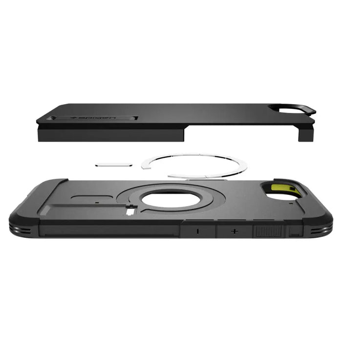 Spigen Tough Armor Case with MagSafe for iPhone 16e with Stand - Black - Cell phone cases and covers<<<HurtelXML