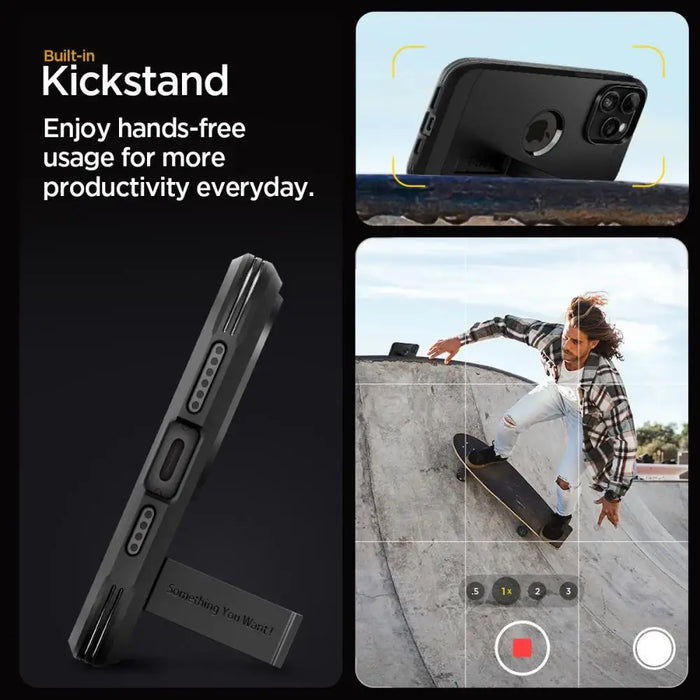 Spigen Tough Armor MagSafe case for iPhone 15 Pro - black - Cell phone cases and covers<<<HurtelXML