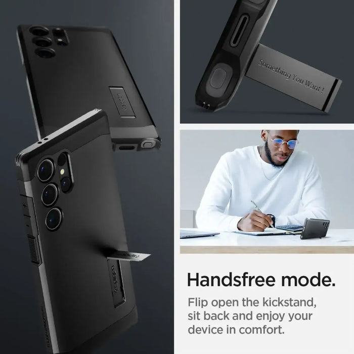 Spigen Tough Armor MagSafe case for Samsung Galaxy S24 Ultra - black - Cell phone cases and covers<<<HurtelXML
