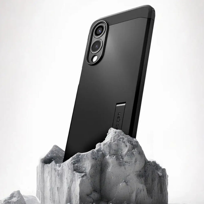 Spigen Tough Armor MagSafe case for Samsung Galaxy S25 Edge - black - Cell phone cases and covers<<<HurtelXML