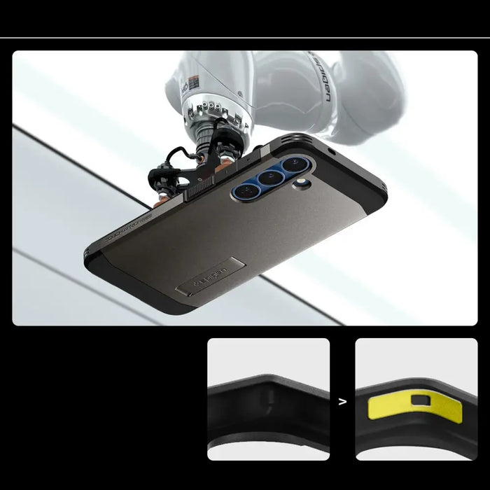 Spigen Tough Armor MagSafe Case for Samsung Galaxy S25 - Gray - Cell phone cases and covers<<<HurtelXML
