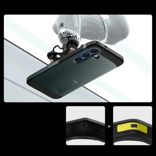 Spigen Tough Armor MagSafe Case for Samsung Galaxy S25+ - Green - Cell phone cases and covers<<<HurtelXML