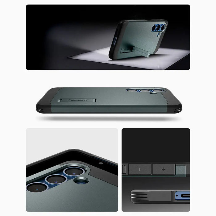 Spigen Tough Armor MagSafe Case for Samsung Galaxy S25+ - Green - Cell phone cases and covers<<<HurtelXML