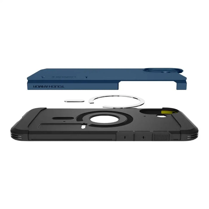 Spigen Tough Armor MagSafe case with stand for iPhone 16 - blue - Cell phone cases and covers<<<HurtelXML