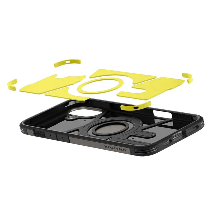 Spigen Tough Armor MagSafe case with stand for iPhone 16 - gunmetal - Cell phone cases and covers<<<HurtelXML