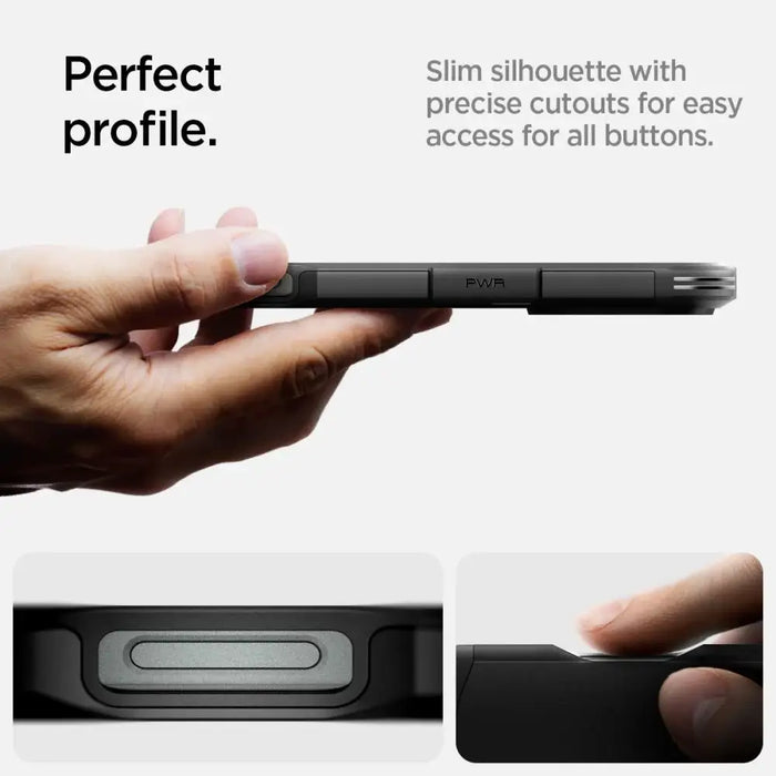 Spigen Tough Armor MagSafe Case with Stand for iPhone 16 Pro Max - Black - Cell phone cases and covers<<<HurtelXML